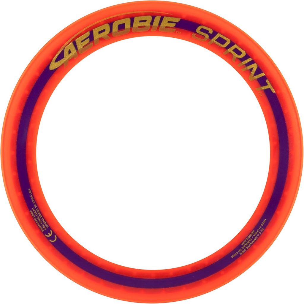 Sprint Ring High Speed Outdoor Flying Ring Disc for Ages 5+ | Lightweight Aerodynamic Center Enables Smooth, High Flying Play and Comfortable Catches; Durable Travel Size Flying Ring