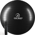 Yoga Ball - Gym Grade Exercise Ball | Sizes 45/55/65/75/85 Cm, 880 Lb Load, CA 10P Cert, PT & Prenatal Use, Recommended by Obs, Pump