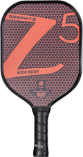 Graphite MOD Z5 Carbon Fiber Pickleball Paddle with Wide-Body Shape. Honeycomb Core, Graphite Face & Cushion Comfort Pickleball Paddle Grip