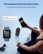 24oz Smart Hydration Tracking Water Bottle - Black