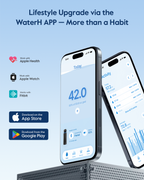 24oz Smart Hydration Tracking Water Bottle - Black