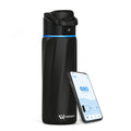 24oz Smart Hydration Tracking Water Bottle - Black