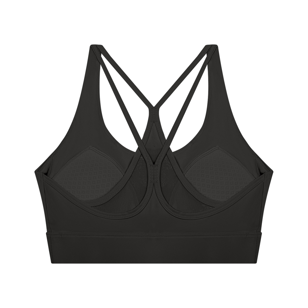 Essentials Women's Cropped Yoga Sport Bra