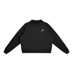 Essentials Fleece Mock-Neck Crew Sweatshirt