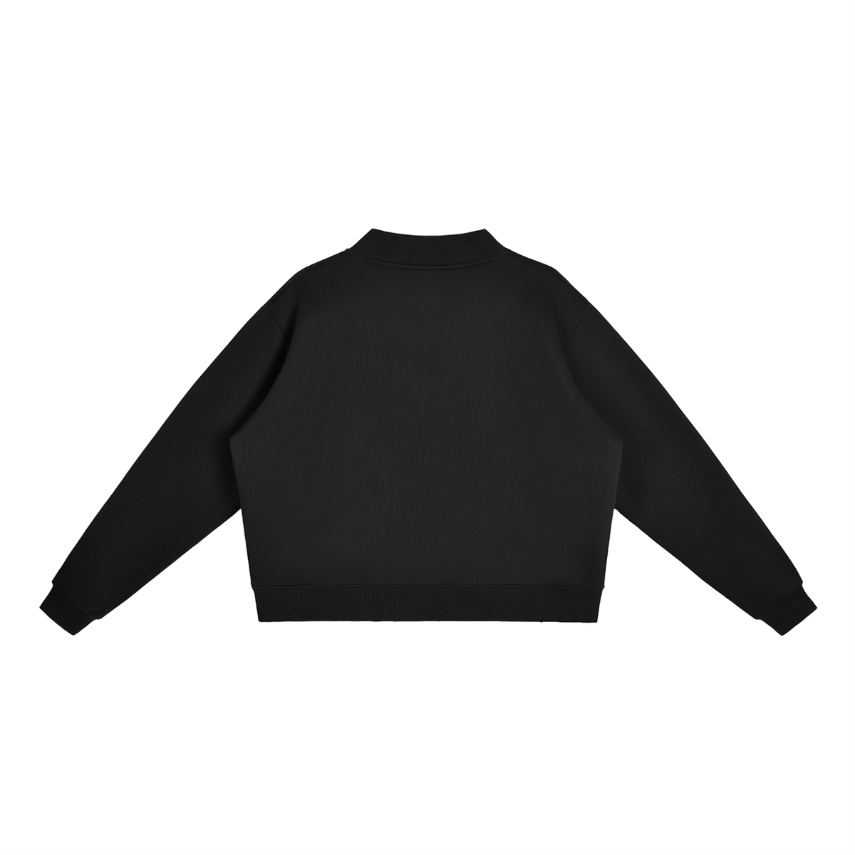 Essentials Fleece Mock-Neck Crew Sweatshirt