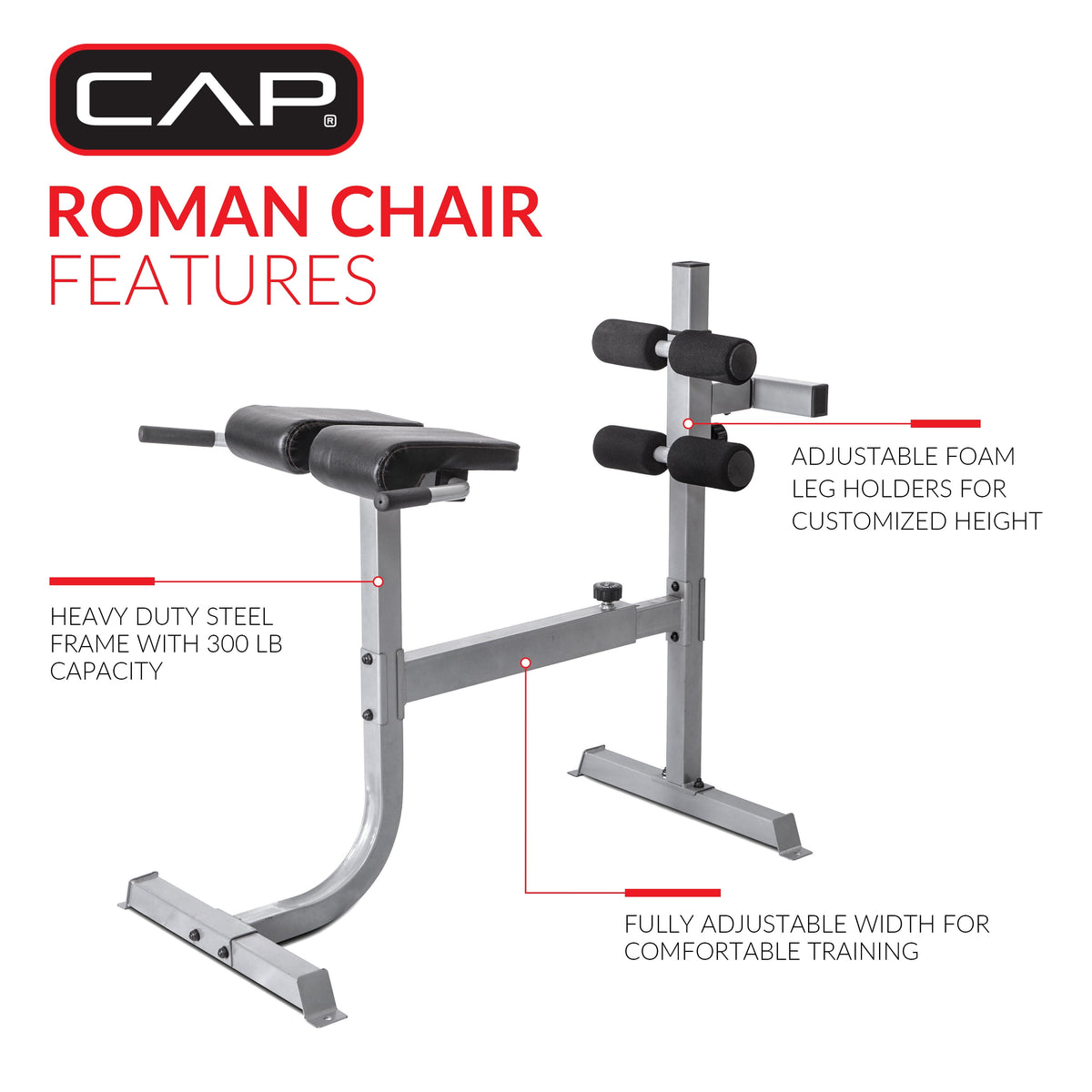 Strength Deluxe Roman Chair/Hyperextension Bench